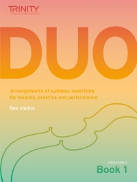 Trinity Duo Two Violins Book 1 Initial - Grade 2 Sheet Music Songbook