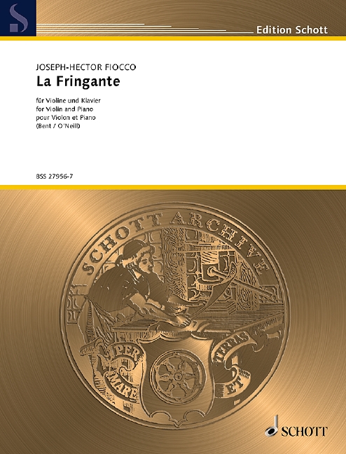 Fiocco La Fringante Violin & Piano Schott Archive Sheet Music Songbook