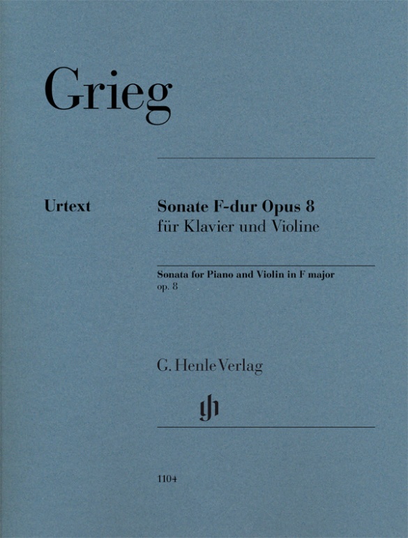 Grieg Sonata For Piano & Violin Op8 Sheet Music Songbook