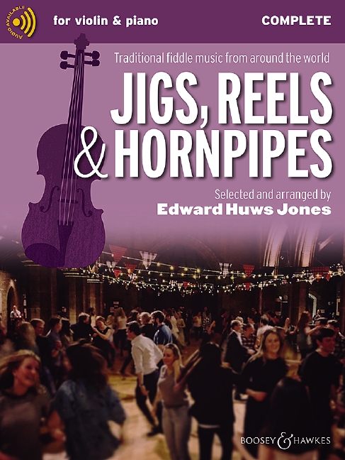 Jigs Reels & Hornpipes Huws Jones Violin + Audio Sheet Music Songbook