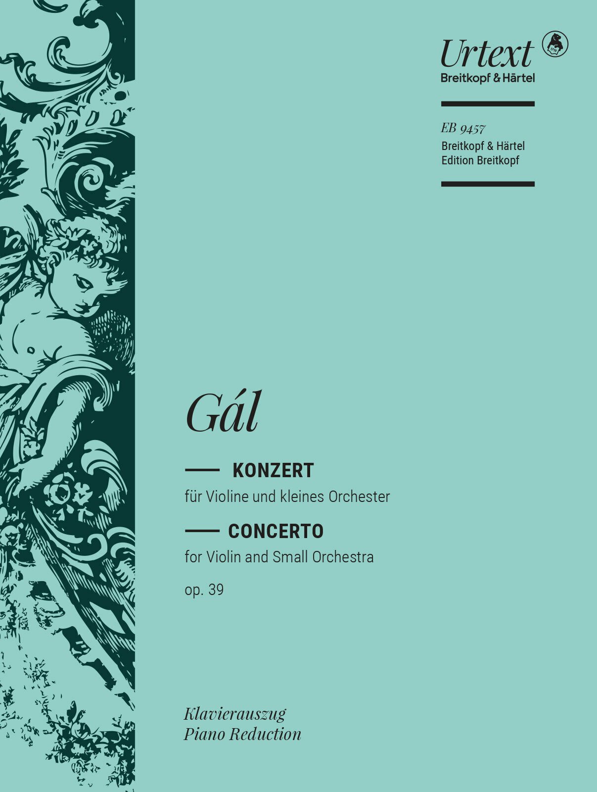 Gal Concerto For Violin & Small Orch Violin & Pf Sheet Music Songbook