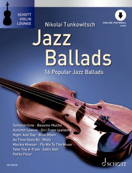 Jazz Ballads Violin + Online Sheet Music Songbook