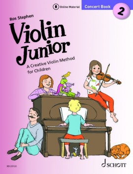 Violin Junior Concert Book 2 + Online Sheet Music Songbook