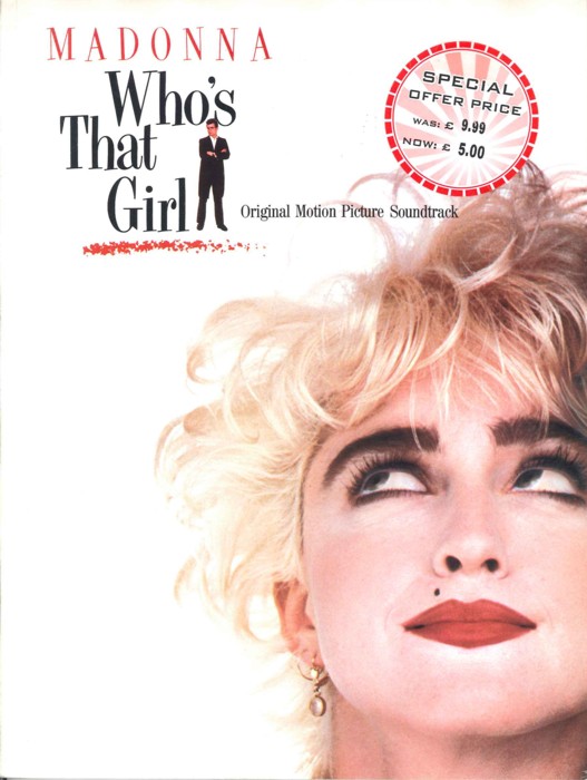 Madonna Whos That Girl P/v/g Sheet Music Songbook