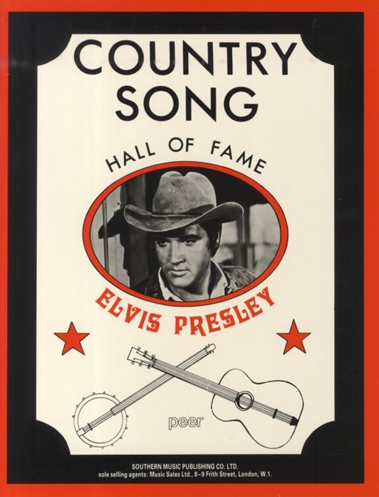 Elvis Presley Country Hall Of Fame P/v/g Sheet Music Songbook