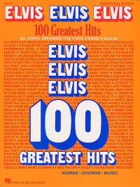 Elvis Elvis Elvis 100 Greatest Hits P/v/g Sheet Music Songbook