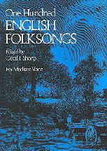 100 English Folksongs Sharp Piano Vocal Guitar Sheet Music Songbook