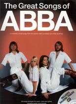 Abba Great Songs Of 10 Songs Book & Cd Pvg Sheet Music Songbook
