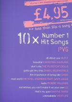 10 Number 1 Hit Songs Piano Vocal Guitar Sheet Music Songbook