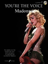 Madonna Youre The Voice Book & Cd Sheet Music Songbook
