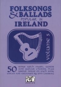 Folk Songs & Ballads Popular In Ireland Vol 5 Sheet Music Songbook