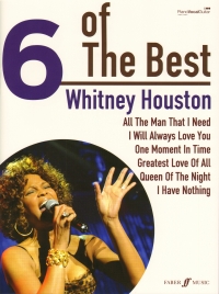 Whitney Houston 6 Of The Best Pvg Sheet Music Songbook