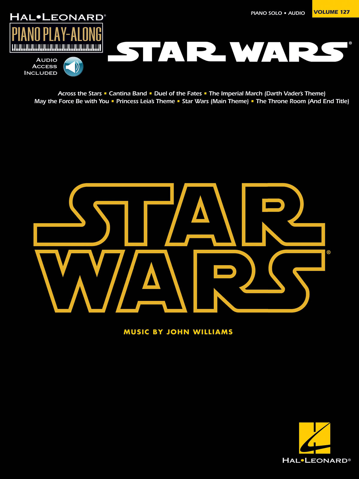 Piano Play Along 127 Star Wars + Online Sheet Music Songbook