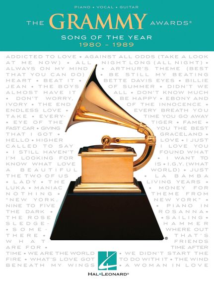 Grammy Awards Song Of The Year 1980-1989 Pvg Sheet Music Songbook