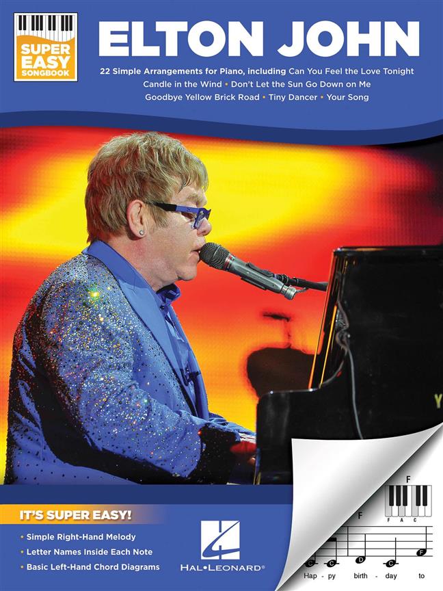 Elton John Super Easy Songbook Pvg Sheet Music Songbook