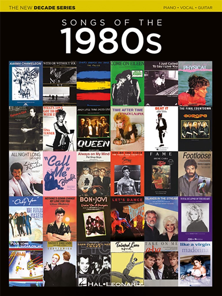 New Decade Series Songs Of The 1980s Sheet Music Songbook