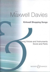 Maxwell Davies Kirkwall Shopping Songs Score&parts Sheet Music Songbook