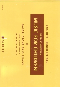 Orff Schulwerk Book 2 English Ed Sheet Music Songbook