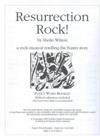Resurrection Rock Wilson Pupils Word Booklet Sheet Music Songbook
