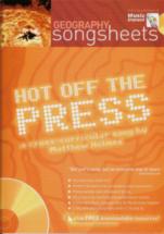 Hot Off The Press Holmes Bk&cd Geography Songsheet Sheet Music Songbook
