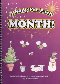 Song For Each Month Nicholson Book & Cd Sheet Music Songbook