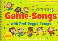 Game Songs With Prof Doggs Troupe Book & Cd Sheet Music Songbook