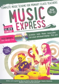 Music Express Ages 10-11 Book 6 + Dvd-rom & 3 Cds Sheet Music Songbook