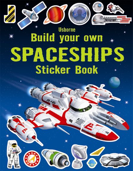 Usborne Build Your Own Spaceships Sticker Book Sheet Music Songbook