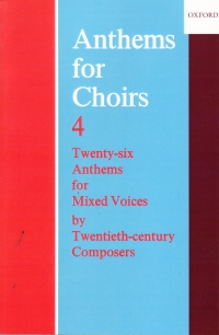 Anthems For Choirs Book 4 Sheet Music Songbook