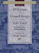 10 Hymns & Gospel Songs For Solo Voice Medium Low Sheet Music Songbook