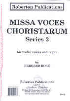 Rose Missa Voces Choristarum Sheet Music Songbook