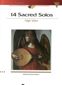 14 Sacred Solos High Voice Book & Cd Sheet Music Songbook