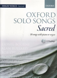 Oxford Solo Songs Sacred High Voice & Cd Sheet Music Songbook
