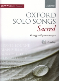 Oxford Solo Songs Sacred Low Voice & Cd Sheet Music Songbook