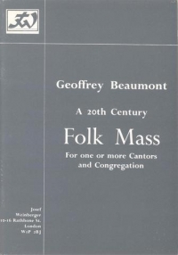 20th Century Folk Mass Beaumont Vocal Score Sheet Music Songbook