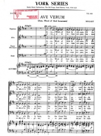Ave Verum Mozart Satb Sheet Music Songbook