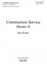 Communion Service Series 3 Rutter Satb Sheet Music Songbook