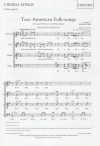Two American Folk-songs Arr Rutter Satb Sheet Music Songbook