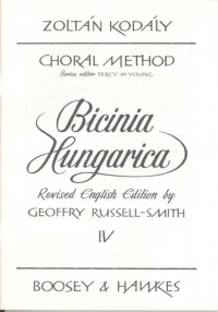 Kodaly Choral Method Bicinia Hungarica Book 4 Sheet Music Songbook