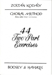 Kodaly Choral Method 44 Two-part Exercises Sheet Music Songbook