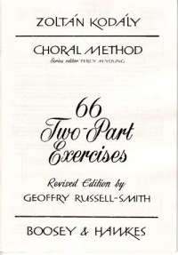Kodaly Choral Method 66 Two-part Exercises Sheet Music Songbook