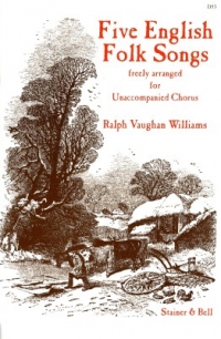 Vaughan Williams Five English Folk Songs Satb Sheet Music Songbook