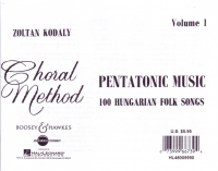 Kodaly Choral Method Pentatonic Music Vol  1 Sheet Music Songbook