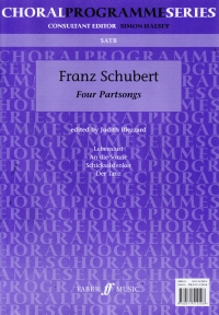 Schubert Four Partsongs Satb Sheet Music Songbook