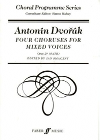 Dvorak Four Choruses Op29 Satb Sheet Music Songbook
