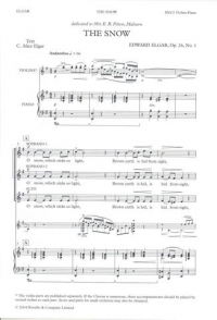Snow Elgar Ssa Sheet Music Songbook