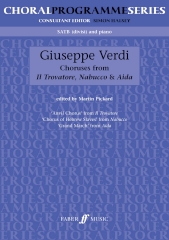 Verdi Choruses From Il Trovatore Nabucco & Aida Sheet Music Songbook