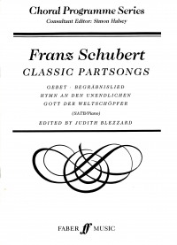 Schubert Classic Partsongs Satb Sheet Music Songbook