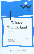 Winter Wonderland Arnaud Satb & Piano Sheet Music Songbook