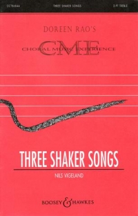 Three Shaker Songs Vigeland Sa Sheet Music Songbook